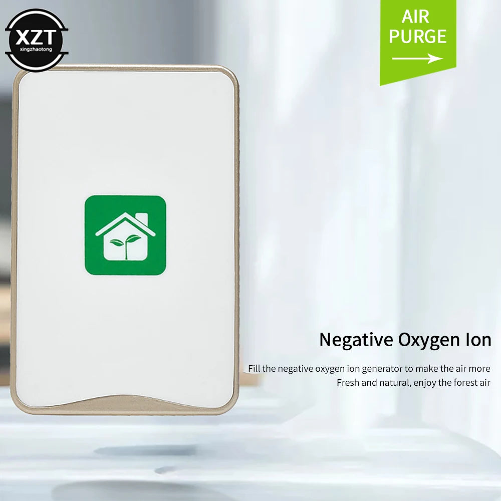 Pluggable Air Purifier Negative Ion Generator Filterless Ionizer Purifier Clean Allergens Pollutants Mold Odors-EU Plug,US Plug