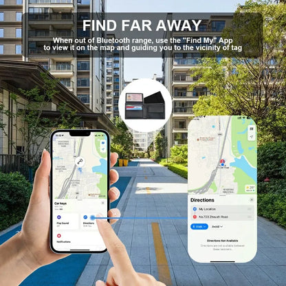 Xiaomi Wireless Smart Card Wallet Tracker Work with Apple Find My App Back Cover Icard Tag for Iphone Airtag ID Card Finder IP67