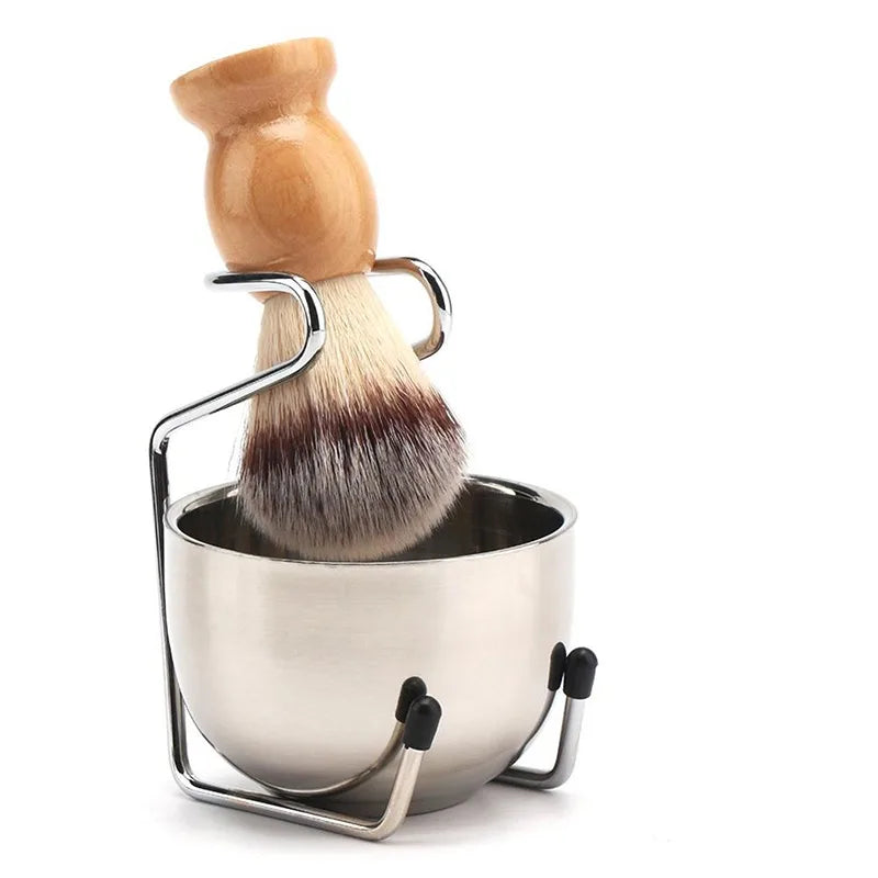 Durable New Beauty Design Men Shaving Bowl Mug Brush Soap Dish Stand Holder Portable Shaving Razor Beard Clean Shaver Kits Set
