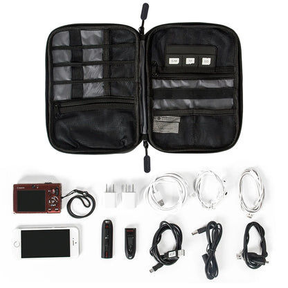 BAGSMART Electronics Organizer Travel Case Cable Organizer Bag for Travel Essentials Tech Organizer for Phone Power Bank SD Card