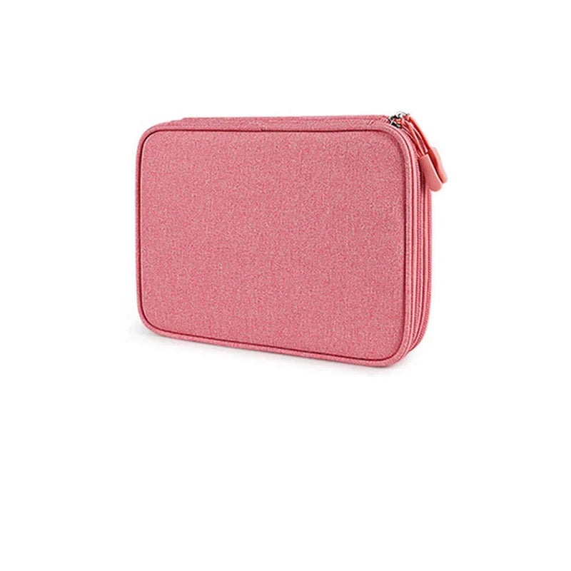 Multifunctional Storage Bag Multi-grid Tablets e-Books Case Organizer Bag for Charger Plug Data Cable Power Bank Mouse Battery