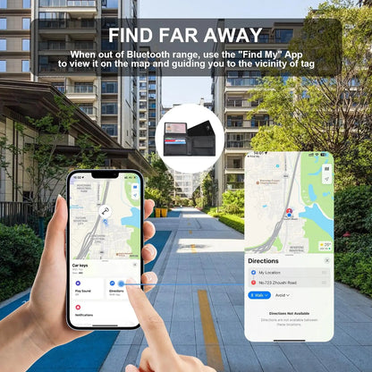Smart GPS Card Tracker Work with IOS Find My APP Anti Lost Item Locator for iPhone Luggage Bag Key Finder Bluetooth-compatible