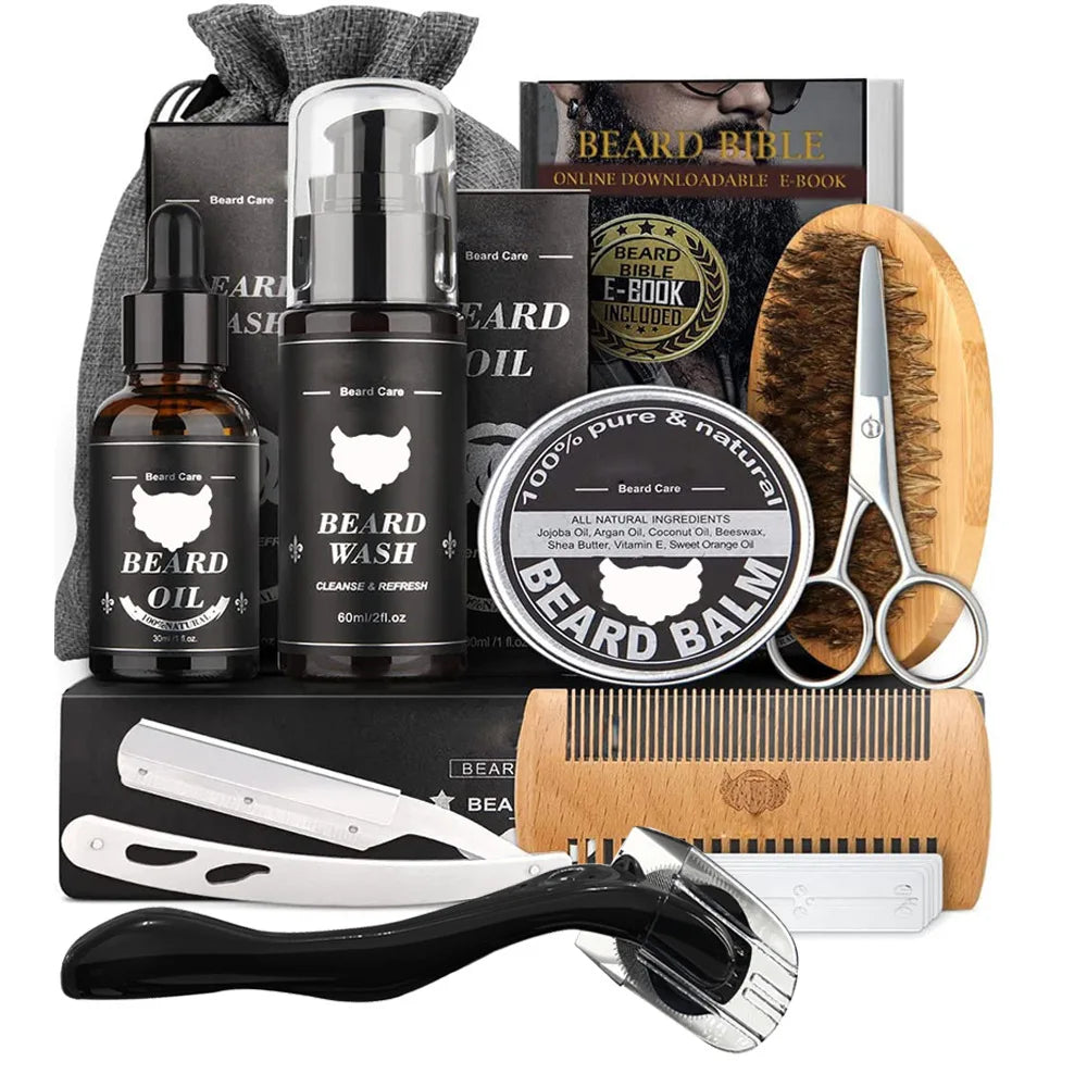 Men's Double-face Shaving Knife and Balm Clippers Trim Care Set