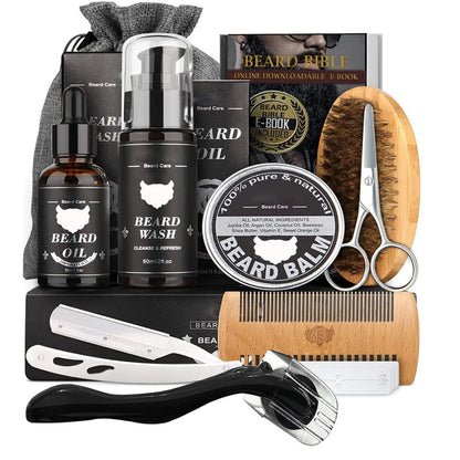 Men's Double-face Shaving Knife and Balm Clippers Trim Care Set