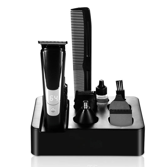Electric hair clipper Multifunctional electric push clipper Hair shaving set Electric fader Smart display Rotation