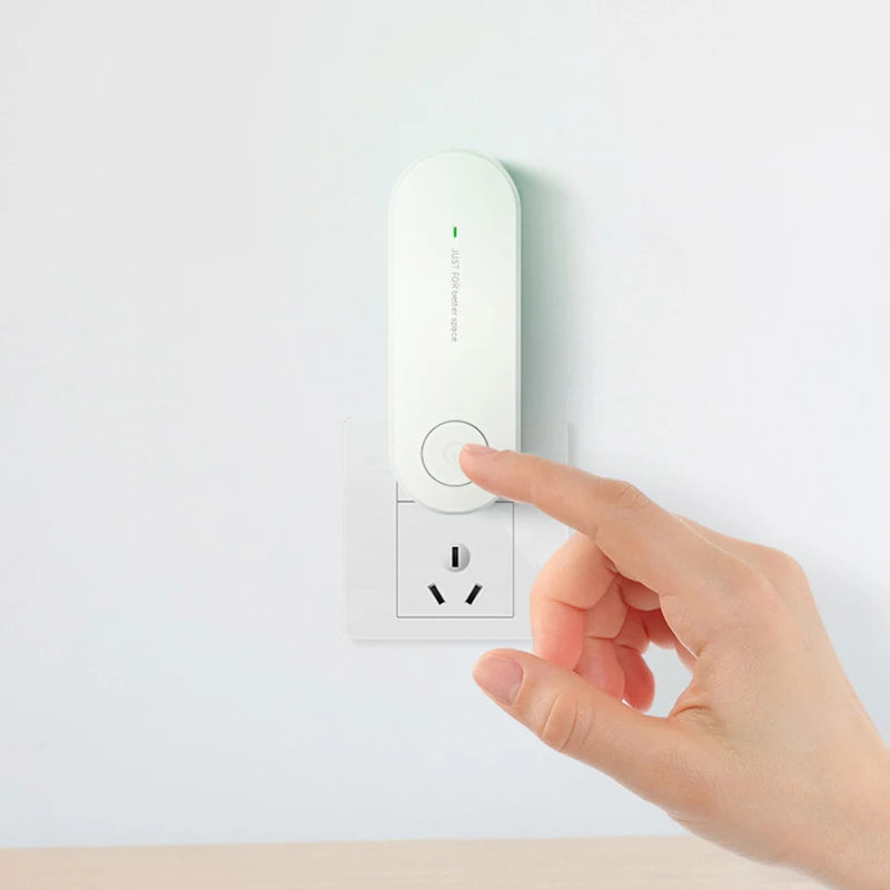 Plug in Air Purifier for Home Cleaner Mini Air Ionizer to Remove Smoke Portable Deodorizer Air Freshener White US Plug