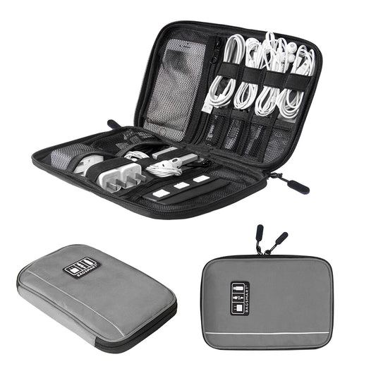 BAGSMART Electronics Organizer Travel Case Cable Organizer Bag for Travel Essentials Tech Organizer for Phone Power Bank SD Card