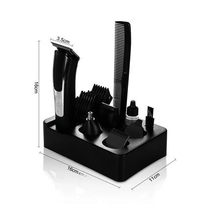Electric hair clipper Multifunctional electric push clipper Hair shaving set Electric fader Smart display Rotation
