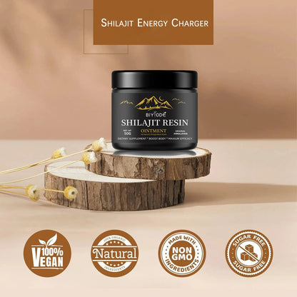 BIYODE 600MG Pure Himalayan Shilajit Resin With Spoon With 85+ Trace Minerals & Fulvic Acid Care Lab Fulvic Acid Tested