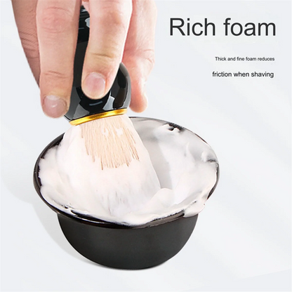 Men'S Shaving Bowl Brush Set Barber Shop Shaving Tools Washing Face Shaving Bowl Brush