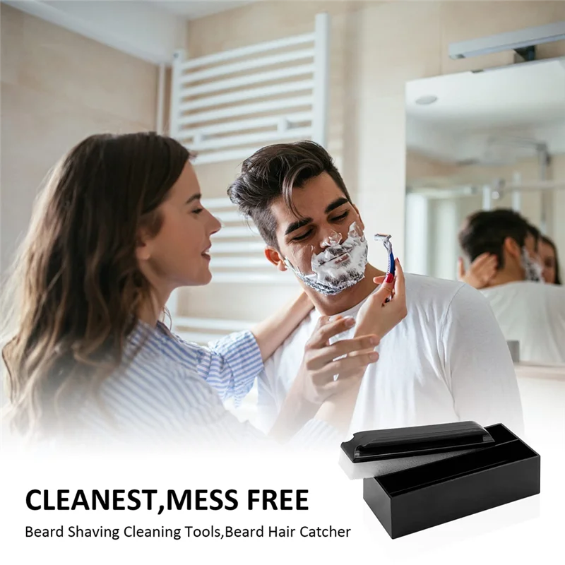 Beard Cleaning and Holder Set Cleaning Tool, 1Beard Cleaning and 1 Cleaning Bar Holder, for Men Bathroom Sink Shaving