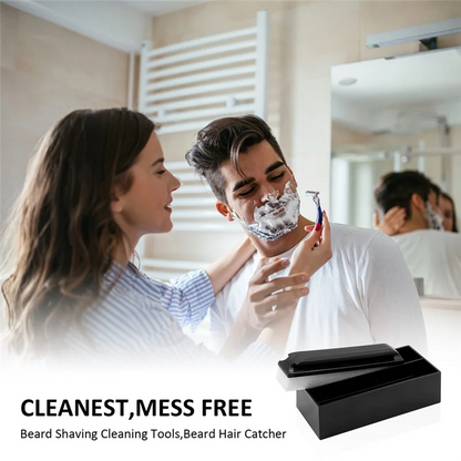 Beard Cleaning and Holder Set Cleaning Tool, 1Beard Cleaning and 1 Cleaning Bar Holder, for Men Bathroom Sink Shaving