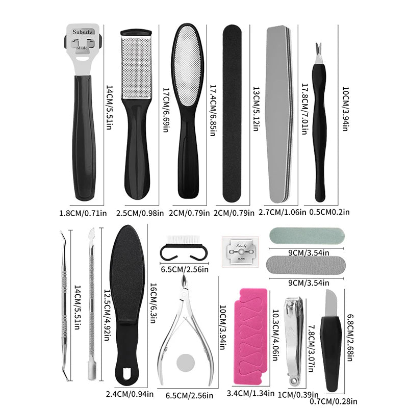 8 PCS Foot Grinder To Remove Dead Skin Calluses Household Pedicure Foot Shaving Foot Sanding Sanding Board Pedicure Tool Set