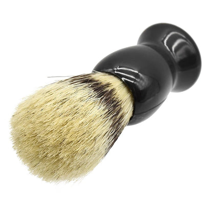 Soft Boar Bristle Wood Beard Brush Hairdresser Shaving Tool Men Mustache Comb Kit Shaving Stand Holder Set