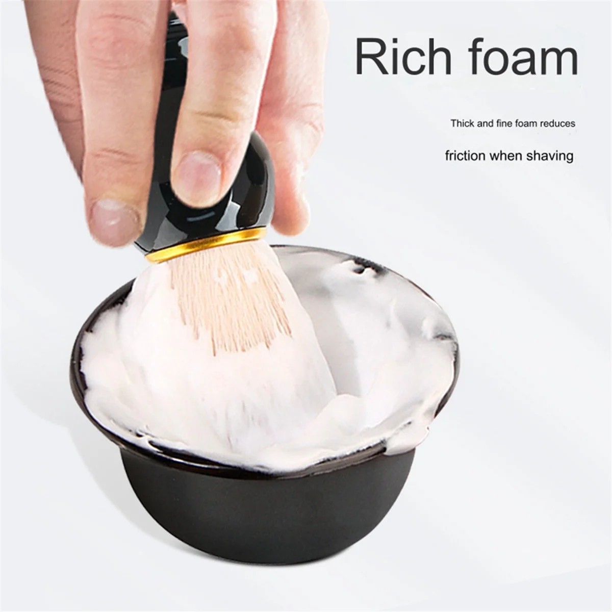 Men'S Shaving Bowl Brush Set Barber Shop Shaving Tools Washing Face Shaving Bowl Brush