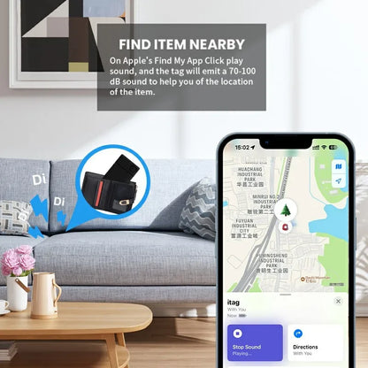 Xiaomi Wireless Smart Card Wallet Tracker Work with Apple Find My App Back Cover Icard Tag for Iphone Airtag ID Card Finder IP67