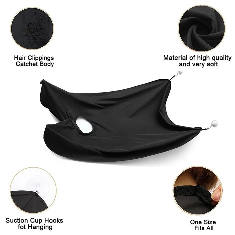 New Beard Apron Shaving Apron Care Clean Hair Face Shaved Apron With Suction Cup Set Cleaning Hairdresser Organizer Gift for Man