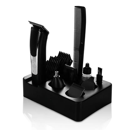 Electric hair clipper Multifunctional electric push clipper Hair shaving set Electric fader Smart display Rotation